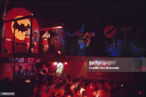 Nightclub in Sunnyvale, San Francisco called Wayne Manor, themed after Batman and Robin, February 1966