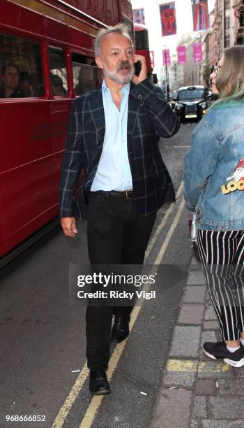 Graham Norton seen attending Royal Academy of Arts Summer Exhibition 2018 party on June 6, 2018 in London, England.