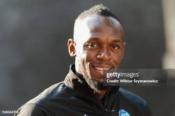 Olympic champion Usain Bolt leaves Downing Street in central London after a reception hosted by Prime Minister Theresa May for teams, ambassadors and...