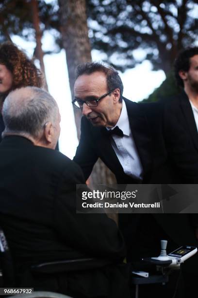 Roberto Benigni attends the McKim Medal Gala 2018 at Villa Aurelia on June 6, 2018 in Rome, Italy.