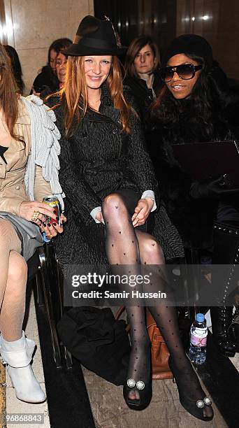 Olivia Inge attends the Bodyamr A/W catwalk show during London Fashion Week at the Freemasons Hall on February 19, 2010 in London, England.