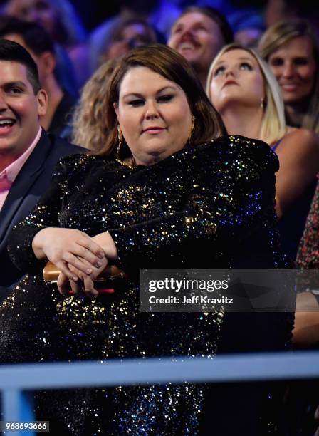 Chrissy Metz attends the 2018 CMT Music Awards at Bridgestone Arena on June 6, 2018 in Nashville, Tennessee.