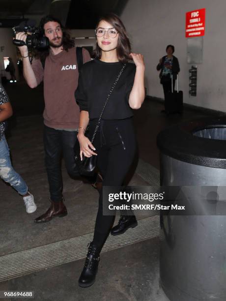 Olivia Culpo is seen on June 6, 2018 in Los Angeles, CA.