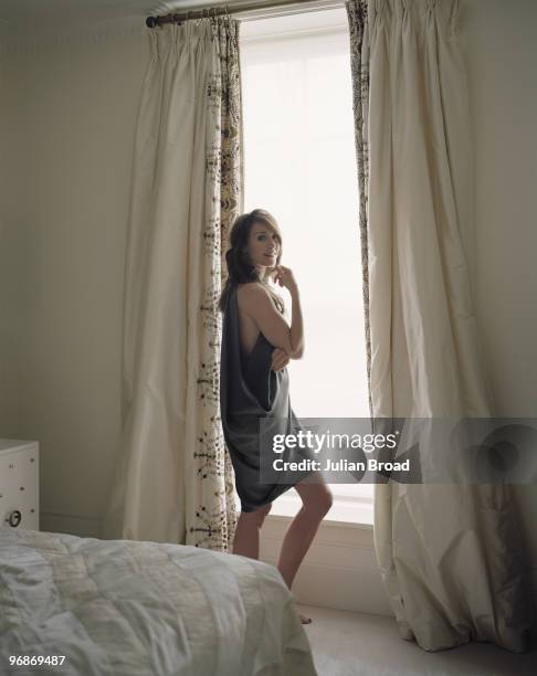 Co-founder of the Jimmy Choo Company Tamara Mellon poses for a portrait shoot in London on March 30, 2007.