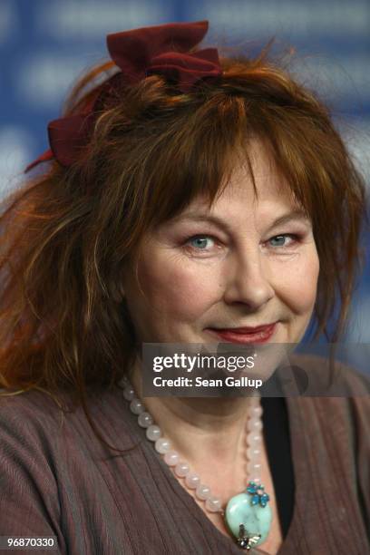 Actress Yolande Moreau attends the 'Mammuth' Press Conference during day nine of the 60th Berlin International Film Festival at the Grand Hyatt Hotel...