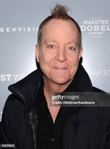 Fred Schneider of The B52s attends the Cinema Society & Screevision screening of "The Ghost Writer" at the Crosby Street Hotel on February 18, 2010...