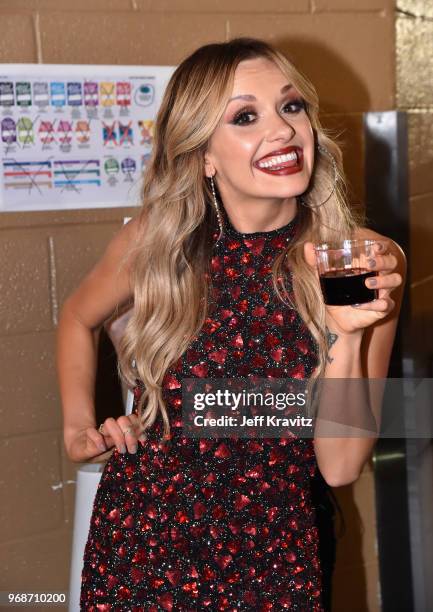 Carly Pearce attends the 2018 CMT Music Awards at Bridgestone Arena on June 6, 2018 in Nashville, Tennessee.