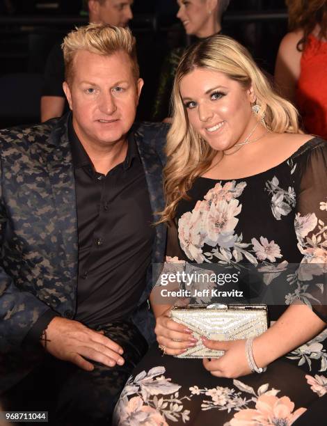 Gary LeVox and Tara LeVox attend the 2018 CMT Music Awards at Bridgestone Arena on June 6, 2018 in Nashville, Tennessee.