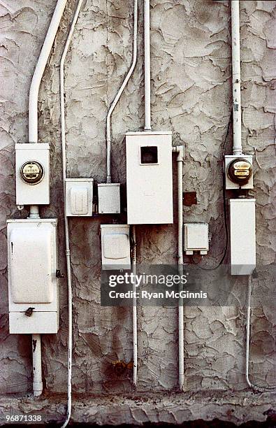 electric meters - ryan mcginnis stock pictures, royalty-free photos & images