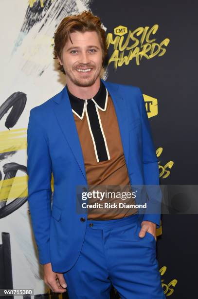 Garrett Hedlund attends the 2018 CMT Music Awards at Bridgestone Arena on June 6, 2018 in Nashville, Tennessee.