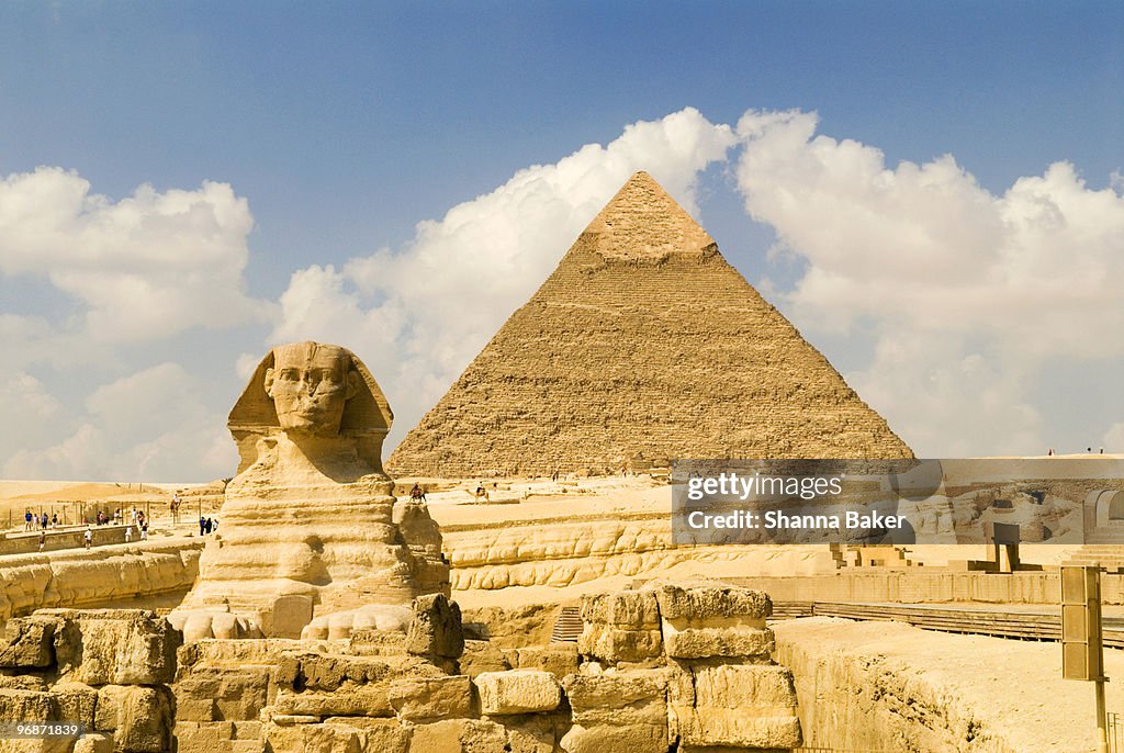 The Sphinx and The Pyramid of Khafre, Giza