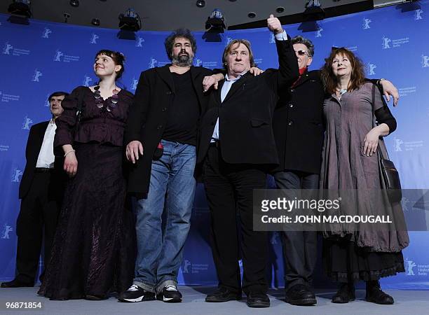French producer Jean-Pierre Guerin, French actress Miss Ming, French director Gustave Kervern, French actor Gerard Depardieu, French director Benoit...