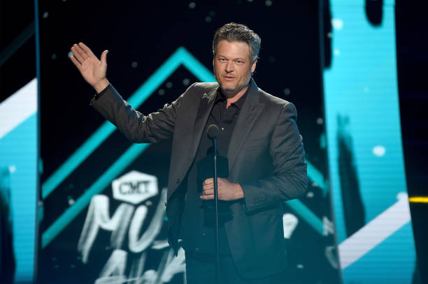 Blake Shelton performs onstage at 2018 CMT Music Awards at Bridgestone Arena on June 6, 2018 in Nashville, Tennessee.