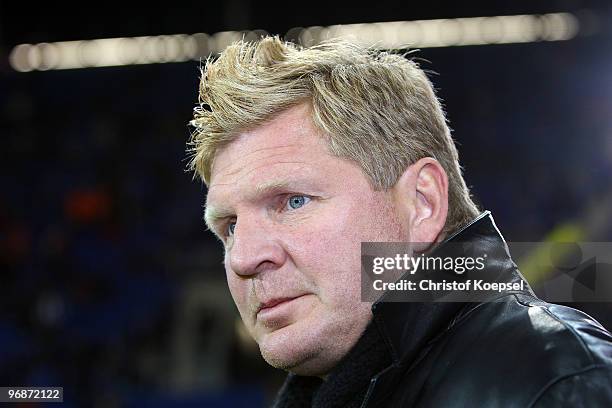 Former football player Stefan Effenberg looks on prior to the Bundesliga match between 1899 Hoffenheim and Borussia Moenchengladbach at Rhein-Neckar...