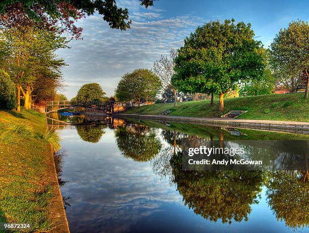 the royal military canal - hythe stock pictures, royalty-free photos & images