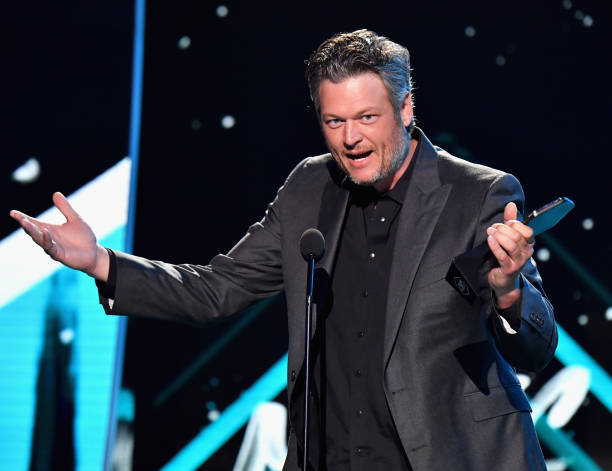 Blake Shelton speaks onstage at the 2018 CMT Music Awards at Bridgestone Arena on June 6, 2018 in Nashville, Tennessee.
