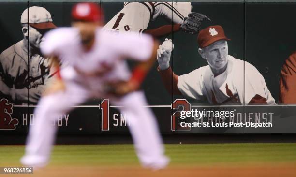 The St. Louis Cardinals announced the passing of Hall of Famer Red Schoendienst during a game against the Miami Marlins at Busch Stadium on...