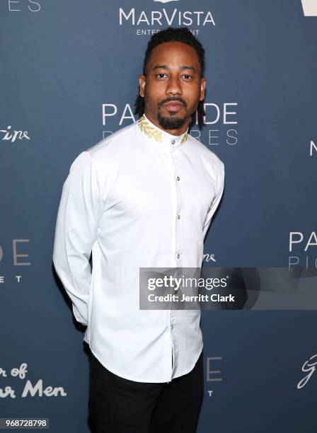 Brandon T. Jackson attends the Premiere of MarVista Entertainment's "The Year of Spectacular Men" at AMC Dine-In Sunset 5 on June 6, 2018 in Los...