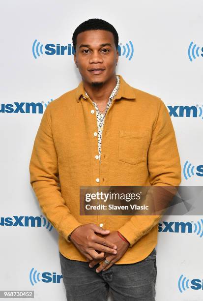 Actor Cory Hardrict visits SiriusXM Studios on June 6, 2018 in New York City.