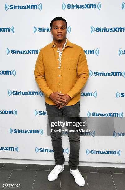 Actor Cory Hardrict visits SiriusXM Studios on June 6, 2018 in New York City.