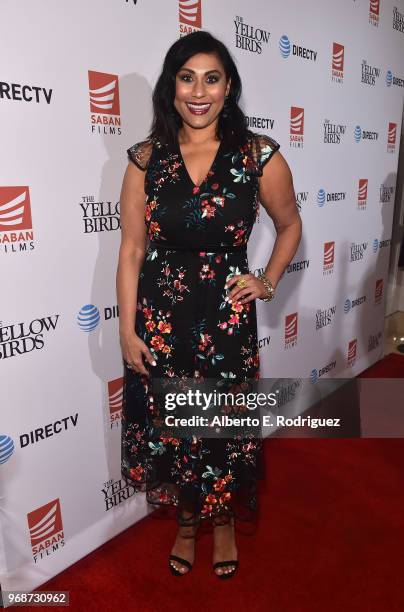 Hanny Patel, DirecTV VP of Video Programing attends Saban Films' And DirecTV's Special Screening Of "Yellow Birds" at The London Screening Room on...