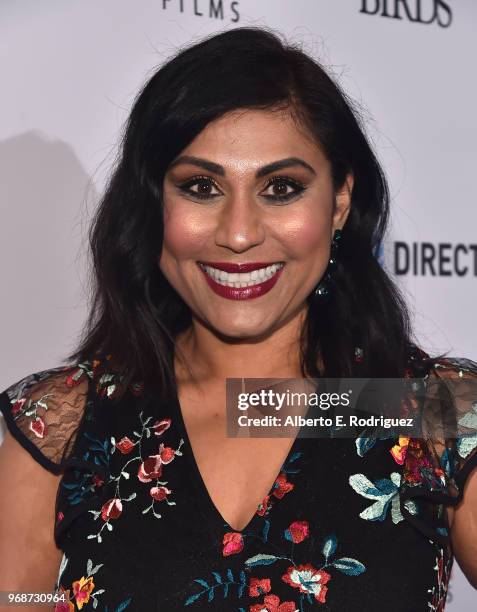 Hanny Patel, DirecTV VP of Video Programing attends Saban Films' And DirecTV's Special Screening Of "Yellow Birds" at The London Screening Room on...