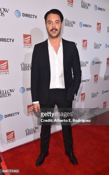 Actor Jack Huston attends Saban Films' And DirecTV's Special Screening Of "Yellow Birds" at The London Screening Room on June 6, 2018 in West...