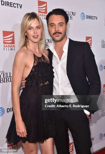 Model Shannan Click and actor Jack Huston attend Saban Films' And DirecTV's Special Screening Of "Yellow Birds" at The London Screening Room on June...