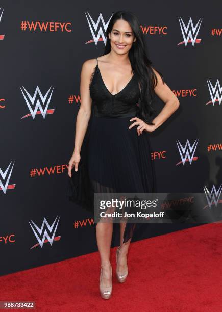 Nikki Bella attends WWE's First-Ever Emmy "For Your Consideration" Event at Saban Media Center on June 6, 2018 in North Hollywood, California.