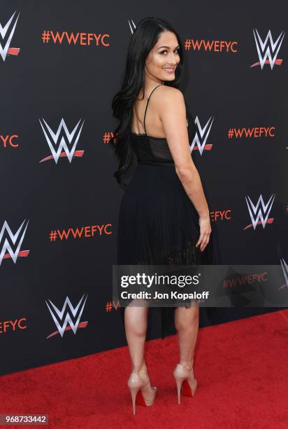 Nikki Bella attends WWE's First-Ever Emmy "For Your Consideration" Event at Saban Media Center on June 6, 2018 in North Hollywood, California.