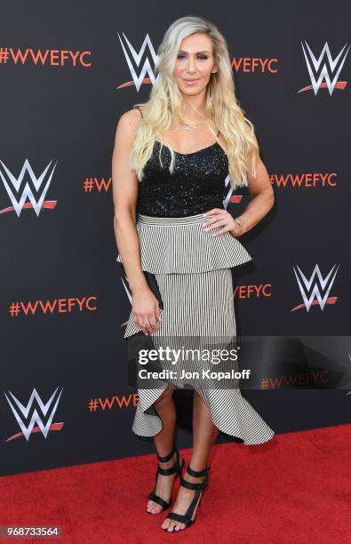 Charlotte Flair attends WWE's First-Ever Emmy "For Your Consideration" Event at Saban Media Center on June 6, 2018 in North Hollywood, California.