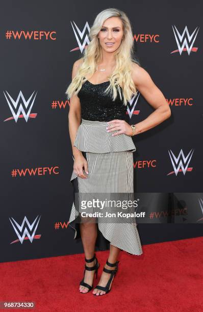 Charlotte Flair attends WWE's First-Ever Emmy "For Your Consideration" Event at Saban Media Center on June 6, 2018 in North Hollywood, California.