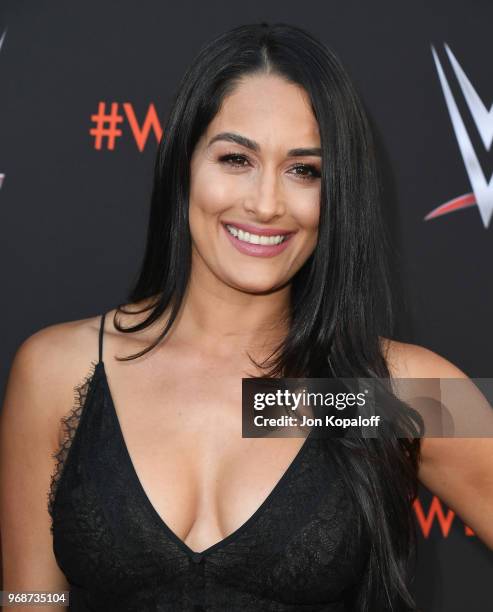 Nikki Bella attends WWE's First-Ever Emmy "For Your Consideration" Event at Saban Media Center on June 6, 2018 in North Hollywood, California.