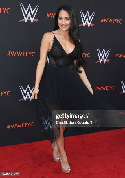 Nikki Bella attends WWE's First-Ever Emmy "For Your Consideration" Event at Saban Media Center on June 6, 2018 in North Hollywood, California.