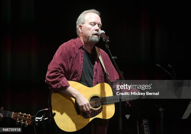 Singer/songwriter Don Schlitz performs during CMA Songwriters Series Featuring Mary Chapin Carpenter, Vince Gill, Mac McAnally and Don Schlitz at CMA...