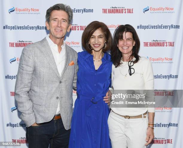 Matt Mccoy, Equality Now Global Executive Director Yasmeen Hassan and Mary Mccoy attend "Hope Lives in Every Name," a celebration with Equality Now...