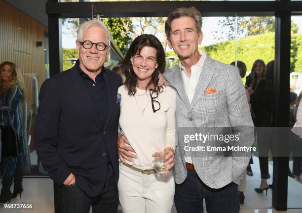 Kevin Wall, Mary Mccoy and Matt Mccoy attend "Hope Lives in Every Name," a celebration with Equality Now and Hulu's "The Handmaid's Tale", hosted by...