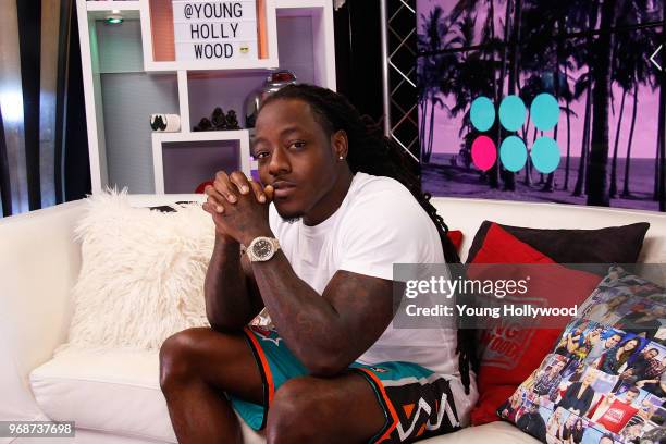 June 6: Ace Hood visits the Young Hollywood Studio on June 6, 2017 in Los Angeles, California.