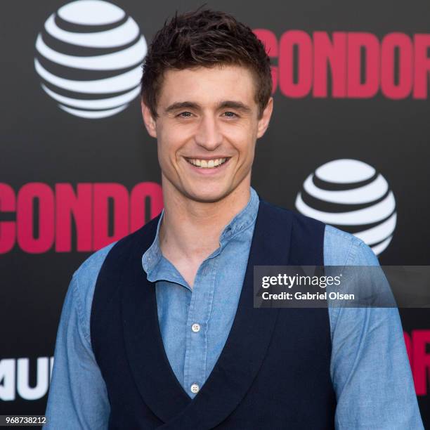 Max Irons arrives for the premiere of AT&T Audience Network's "Condor" at NeueHouse Hollywood on June 6, 2018 in Los Angeles, California.