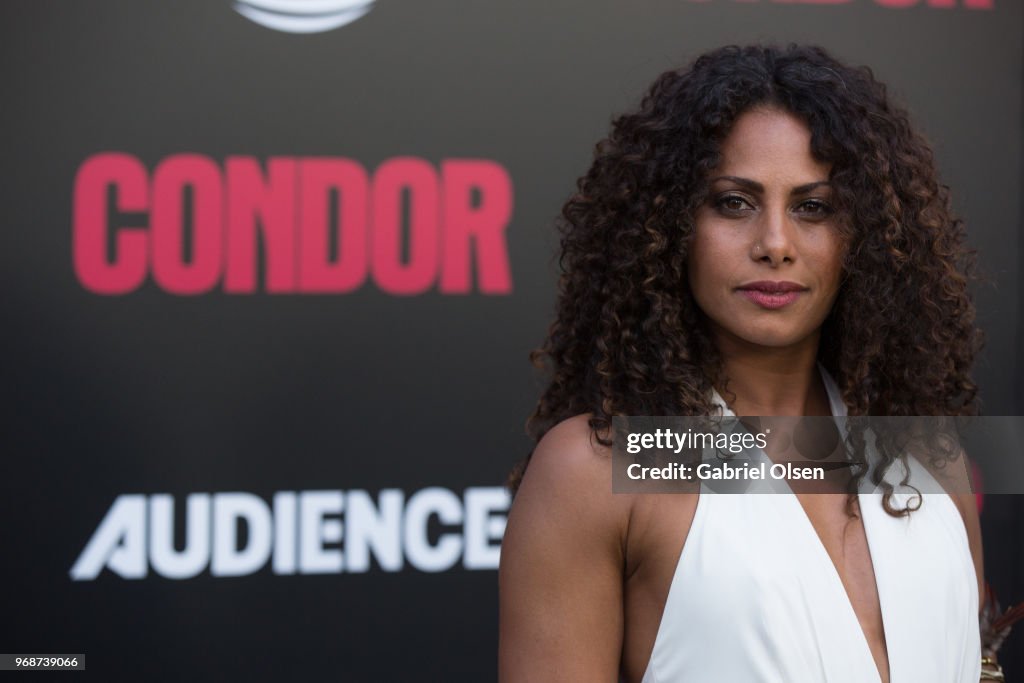 Christina Moses arrives for the premiere of AT&T Audience Network's