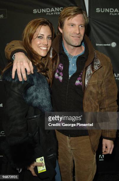 Tracy Brennan and Aaron Eckhart