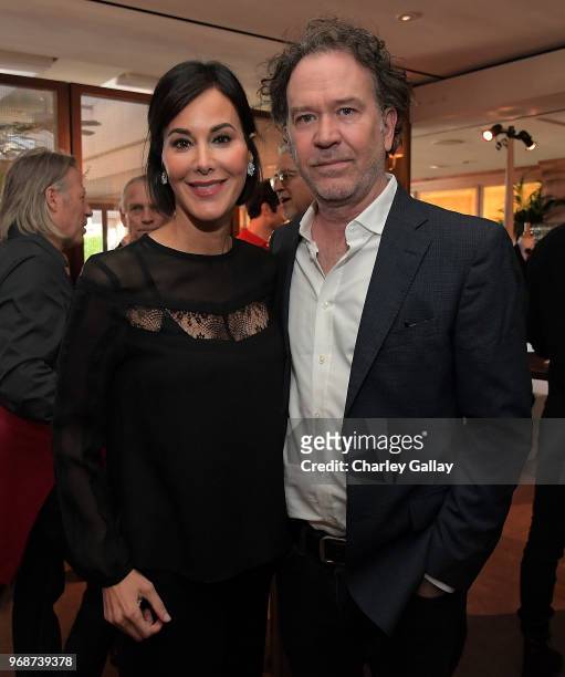 Punch Hutton and Timothy Hutton attend The British Are Coming by George Cleverley at the Sunset Tower Hotel on June 6, 2018 in Los Angeles,...