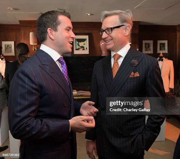 George Glasgow Jr. And Paul Feig attend The British Are Coming by George Cleverley at the Sunset Tower Hotel on June 6, 2018 in Los Angeles,...