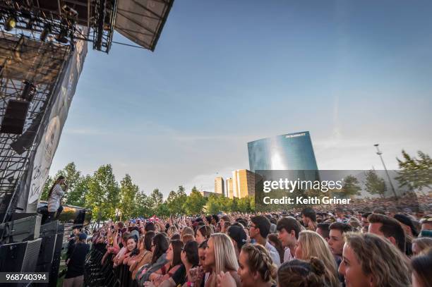 Ty Dolla $ign performs to a sold out crowd at The Lawn at White River State Park on June 6, 2018 in Indianapolis, Indiana.