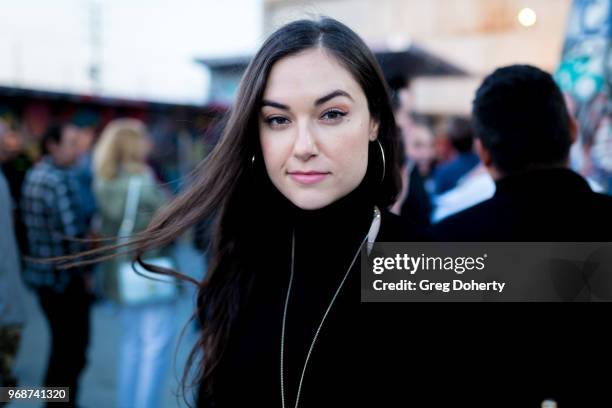 Sasha Grey attends the Adidas x Shepard Fairey Footwear Release on June 6, 2018 in Los Angeles, California.