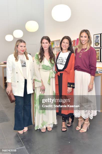 Emily Current, Liseanne Frankfurt, Katherine Ross and Meritt Elliott attend LACMA Director's Circle Celebrates The Wear LACMA Spring 2018 Collection...