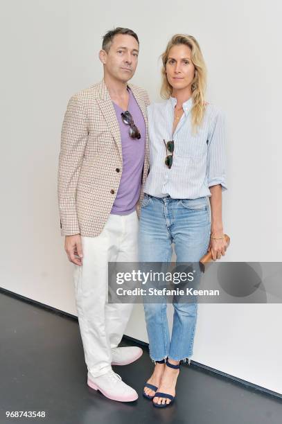 Gregory Parkinson and Jessica De Ruiter attend LACMA Director's Circle Celebrates The Wear LACMA Spring 2018 Collection With Designs By LFrank and...