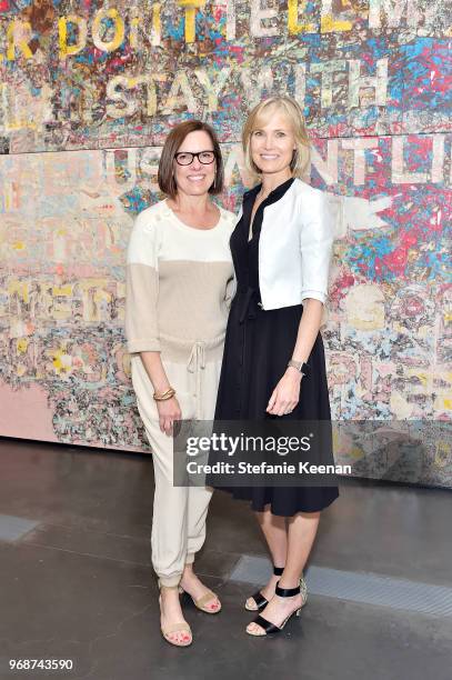 Trustees Ann Colgin and Willow Bay attend LACMA Director's Circle Celebrates The Wear LACMA Spring 2018 Collection With Designs By LFrank and...