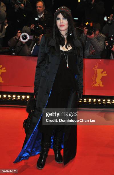 Actress Isabelle Adjani attends the 'Mammuth' Premiere during day nine of the 60th Berlin International Film Festival at the Berlinale Palast on...