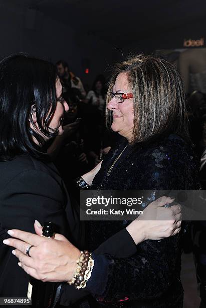 Kelly Cutrone and Senior Vice President of IMG Fashion Fern Mallis attend So Long Bryant Park at Bryant Park on February 18, 2010 in New York City.